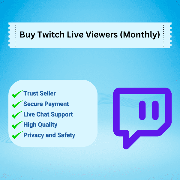 Buy Twitch Live Viewers Monthly