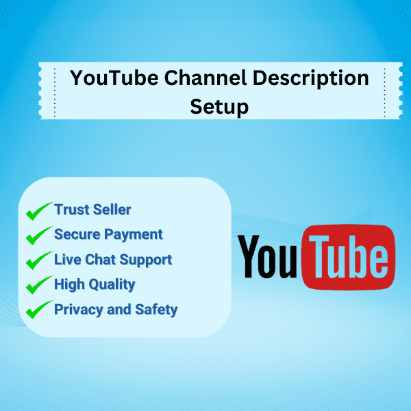 Youtube Channel Description Setup